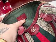 Fortok Gucci Ophidia Mini Boston Bag Rouge 16 × 10 × 9 cm - 6