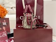 Fortok Gucci Ophidia Mini Boston Bag Rouge 16 × 10 × 9 cm - 3