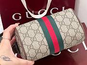Fortok Gucci Ophidia Mini Boston Bag Brown 16 × 10 × 9 cm - 6