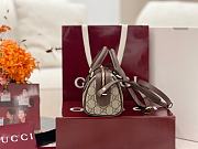 Fortok Gucci Ophidia Mini Boston Bag Brown 16 × 10 × 9 cm - 4