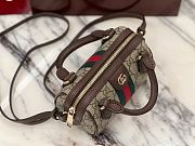 Fortok Gucci Ophidia Mini Boston Bag Brown 16 × 10 × 9 cm - 2