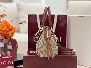 Fortok Gucci GG Emblem small top handle bag Brown 31 × 17 × 12 cm - 4
