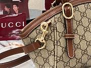 Fortok Gucci GG Emblem small top handle bag Brown 31 × 17 × 12 cm - 3