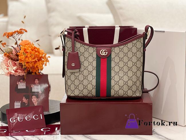 Fortok Gucci Ophidia small shoulder bag Rouge 23 × 21 × 12 cm - 1