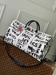 Fortok Louis Vuitton Keepall 50 Graffiti Dynasty bag White 50 x 29 x 23cm - 1