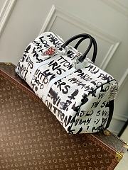 Fortok Louis Vuitton Keepall 50 Graffiti Dynasty bag White 50 x 29 x 23cm - 2