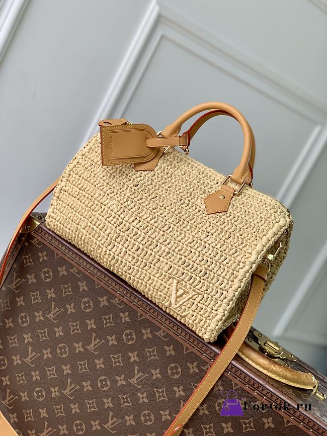 Fortok Louis Vuitton Speedy Raffia 22 x 19 x 34 cm - 1