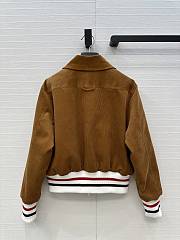Fortok Thom Browne corduroy bomber jacket Brown  - 6