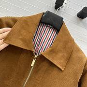Fortok Thom Browne corduroy bomber jacket Brown  - 5