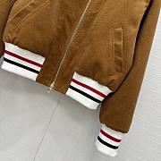 Fortok Thom Browne corduroy bomber jacket Brown  - 2