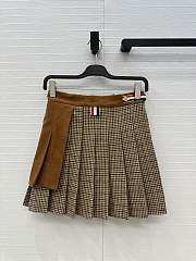 Fortok Thom Browne wrap mini skirt Brown - 1
