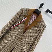 Fortok Thom Browne Gin Club Check Cheviot Tweed Sportcoat Brown  - 2