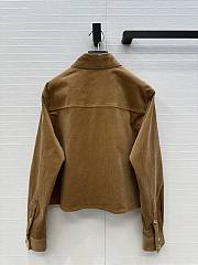 Fortok Celine cropped shirt in corduroy RAW WASH - 4