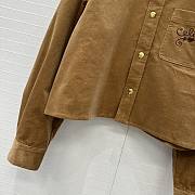 Fortok Celine cropped shirt in corduroy RAW WASH - 6