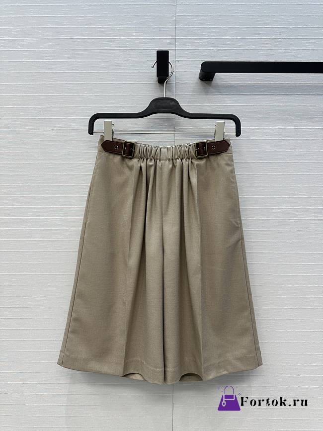 Fortok Loewe Beige Short with leather belt   - 1