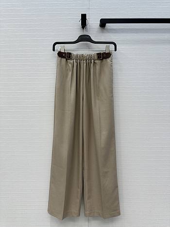 Fortok Loewe Beige Pants with leather belt 