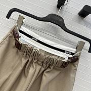 Fortok Loewe Beige Pants with leather belt  - 5