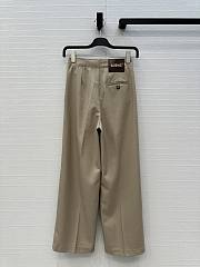 Fortok Loewe Beige Pants with leather belt  - 3