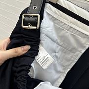Fortok Loewe Short with leather belt Navy Blue - 2