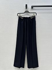 Fortok Loewe Pants with leather belt Navy Blue - 1