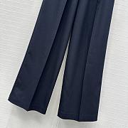 Fortok Loewe Pants with leather belt Navy Blue - 4