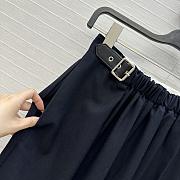 Fortok Loewe Pants with leather belt Navy Blue - 3