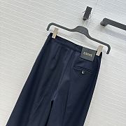 Fortok Loewe Pants with leather belt Navy Blue - 2