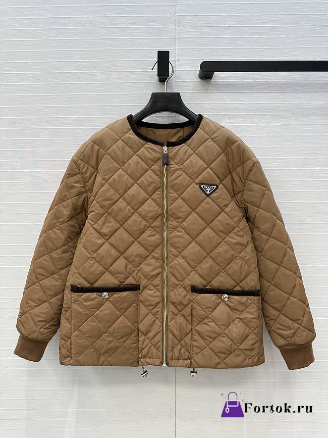 Fortok Prada quilted jacket Brown - 1