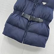 Fortok Prada padded down vest Navy Blue  - 2
