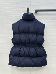 Fortok Prada padded down vest Navy Blue  - 3