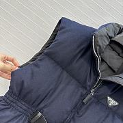 Fortok Prada padded down vest Navy Blue  - 4