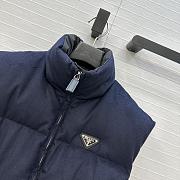 Fortok Prada padded down vest Navy Blue  - 5