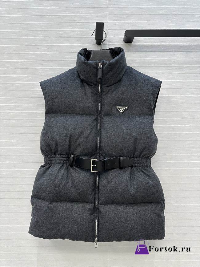 Fortok Prada padded down vest Grey - 1