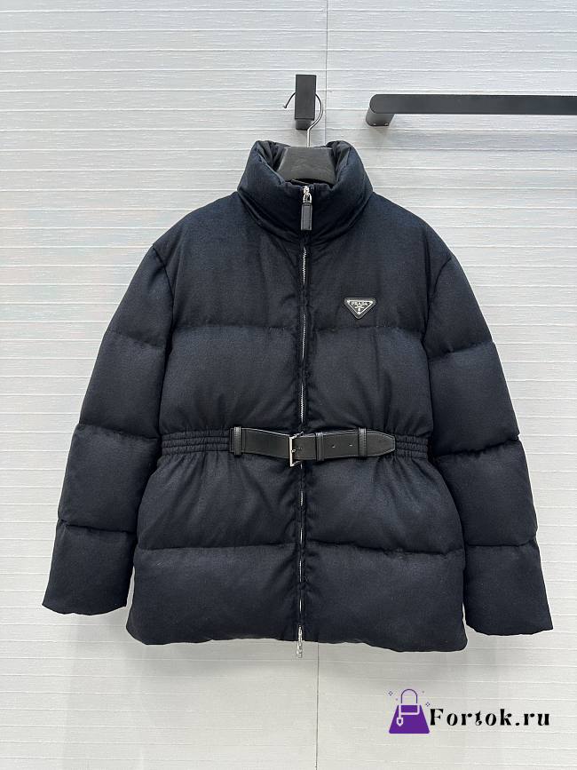 Fortok Prada long sleeves padded down coat Black - 1