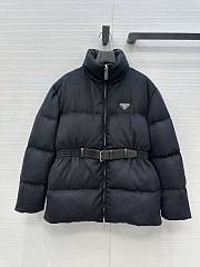 Fortok Prada long sleeves padded down coat Black - 1