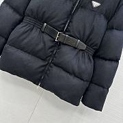 Fortok Prada long sleeves padded down coat Black - 4