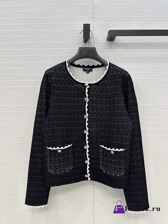 Fortok Chanel 25B cardigan Jacket Black - 1