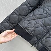 Fortok Dior Macrocannage Jacket with Oversized Collar Black  - 3