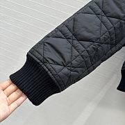 Fortok Dior Macrocannage Jacket with Oversized Collar Black  - 4