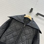 Fortok Dior Macrocannage Jacket with Oversized Collar Black  - 6