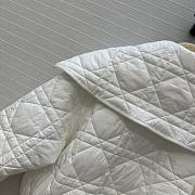 Fortok Dior Macrocannage Jacket with Oversized Collar White - 2