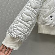 Fortok Dior Macrocannage Jacket with Oversized Collar White - 5