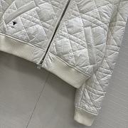 Fortok Dior Macrocannage Jacket with Oversized Collar White - 6