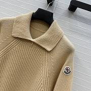 Fortok Moncler High Collar Jumper Beige - 5
