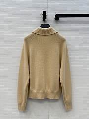 Fortok Moncler High Collar Jumper Beige - 6
