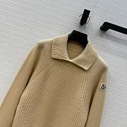 Fortok Moncler High Collar Jumper Beige - 4
