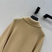 Fortok Moncler High Collar Jumper Beige - 3