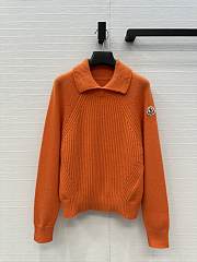 Fortok Moncler High Collar Jumper Orange - 1