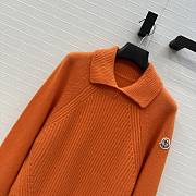 Fortok Moncler High Collar Jumper Orange - 6