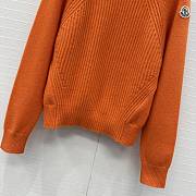 Fortok Moncler High Collar Jumper Orange - 5